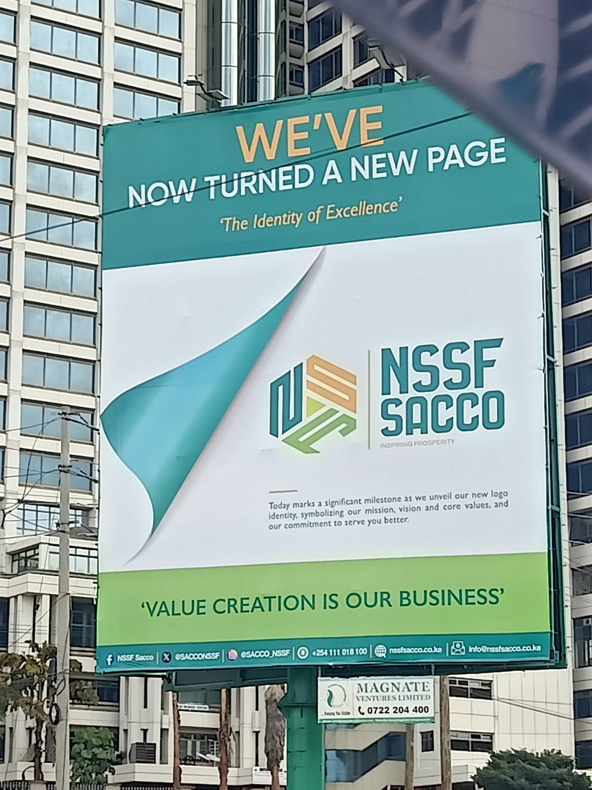 NSSF SACCO billboard branding